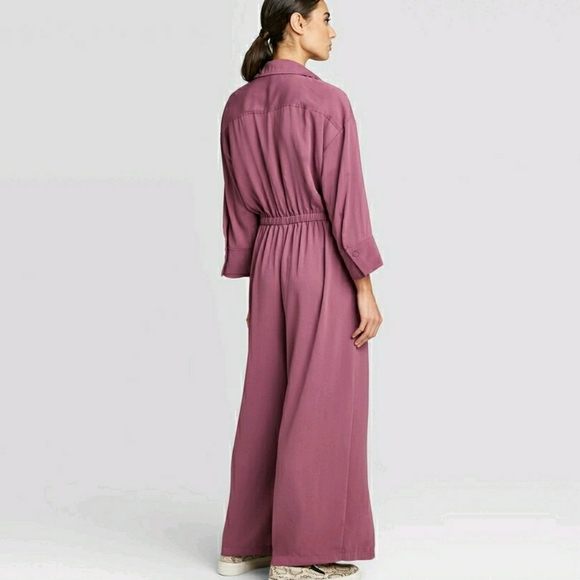 Wide Leg long SleeveJumpsuit - Picture 2 of 6